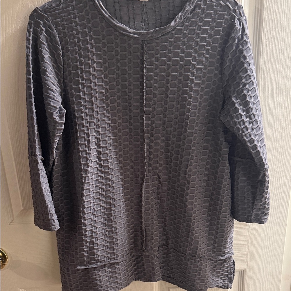 Women's Textured Two-Piece Dress Set — Gray - Picture 2 of 3